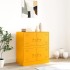Aparador de acero amarillo mostaza 67x39x73