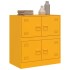 Aparador de acero amarillo mostaza 67x39x73