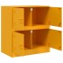 Aparador de acero amarillo mostaza 67x39x73