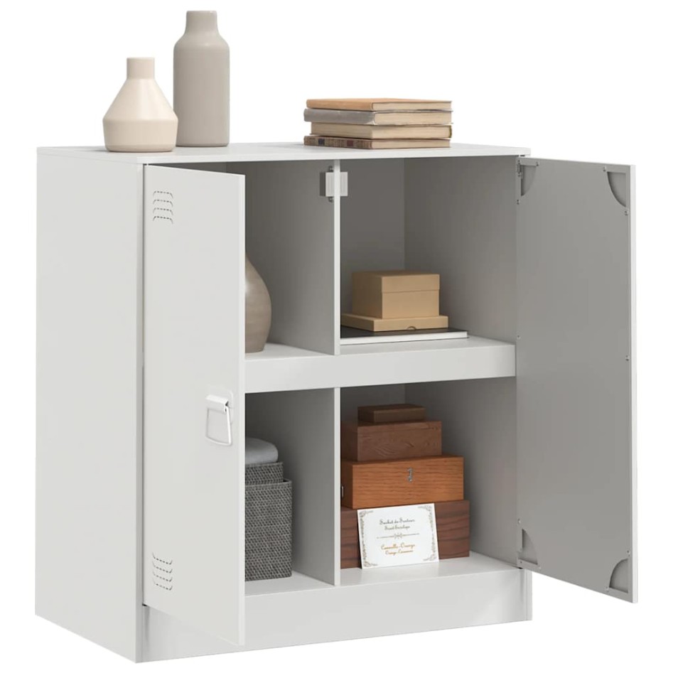 Aparador de acero blanco 67x39x73