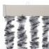 Cortina antimoscas chenilla gris negro y blanco 118x220