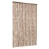Cortina antimoscas chenilla beige y marrón oscuro 118x220