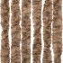 Cortina antimoscas chenilla beige y marrón oscuro 118x220