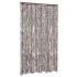 Cortina antimoscas chenilla marrón y blanco 118x220
