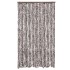 Cortina antimoscas chenilla marrón y blanco 118x220