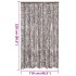 Cortina antimoscas chenilla marrón y blanco 118x220