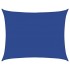 Toldo de vela rectangular HDPE azul 160 g/m² 6x7