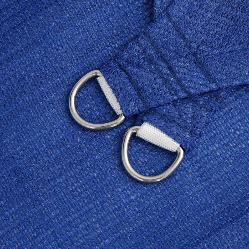 Toldo de vela rectangular HDPE azul 160 g/m² 6x7