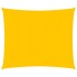 Toldo de vela cuadrado HDPE amarillo 160 g/m² 5x5