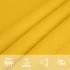 Toldo de vela cuadrado HDPE amarillo 160 g/m² 5x5