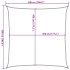 Toldo de vela cuadrado HDPE amarillo 160 g/m² 5x5