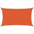 Toldo de vela rectangular HDPE naranja 160 g/m² 5x8