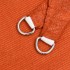 Toldo de vela rectangular HDPE naranja 160 g/m² 5x8