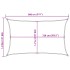 Toldo de vela rectangular HDPE naranja 160 g/m² 5x8