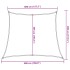 Toldo de vela trapecio HDPE marrón 160 g/m² 4/5x4