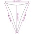 Toldo de vela triangular HDPE negro 160 g/m² 5x7x7