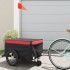 Remolque para bicicleta hierro negro y rojo 45