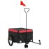 Remolque para bicicleta hierro negro y rojo 45