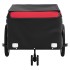 Remolque para bicicleta hierro negro y rojo 45