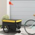 Remolque para bicicleta hierro negro y amarillo 45