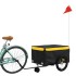 Remolque para bicicleta hierro negro y amarillo 45
