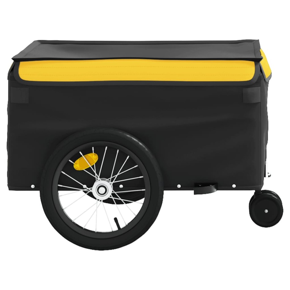 Remolque para bicicleta hierro negro y amarillo 45