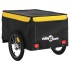Remolque para bicicleta hierro negro y amarillo 45