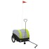 Remolque para bicicleta hierro negro y verde 30