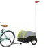 Remolque para bicicleta hierro negro y verde 30