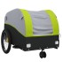 Remolque para bicicleta hierro negro y verde 30
