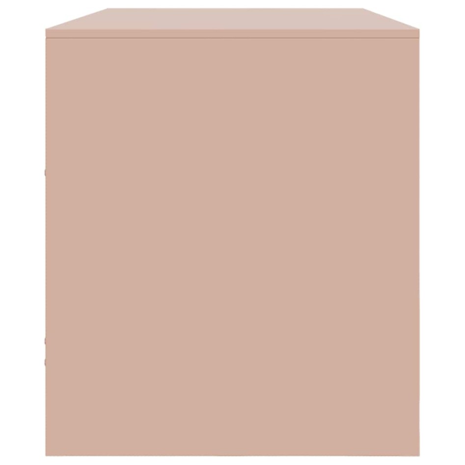 Mueble para TV de acero rosa 99x39x44