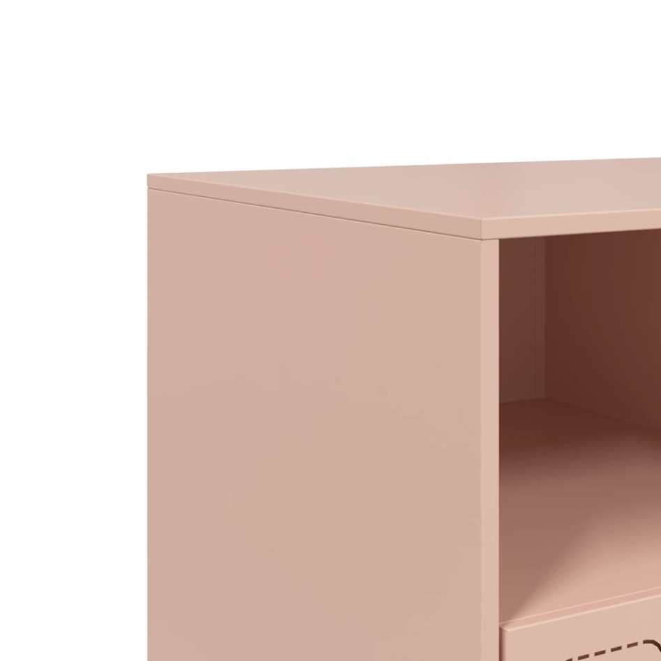 Mueble para TV de acero rosa 99x39x44