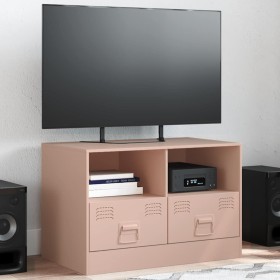 Mueble para TV de acero rosa 67x39x44