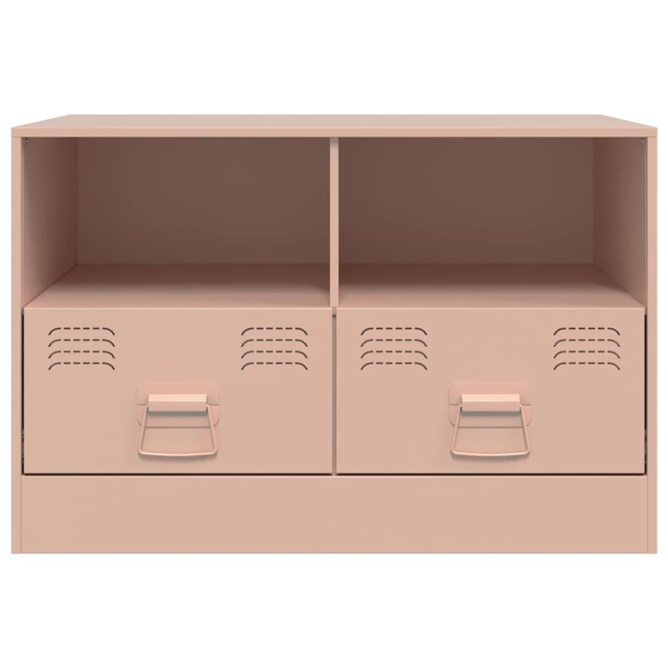 Mueble para TV de acero rosa 67x39x44