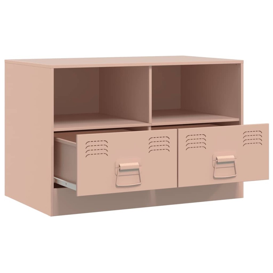 Mueble para TV de acero rosa 67x39x44