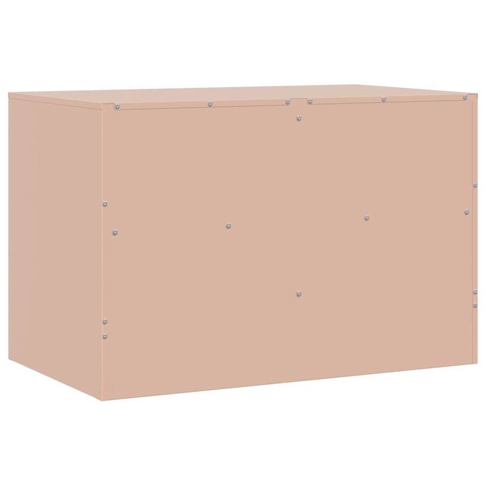 Mueble para TV de acero rosa 67x39x44