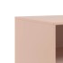 Mueble para TV de acero rosa 67x39x44