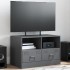 Mueble para TV de acero gris antracita 67x39x44