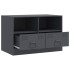 Mueble para TV de acero gris antracita 67x39x44