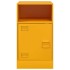 Mesita de noche acero amarillo mostaza 34,5x39x62