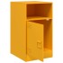 Mesita de noche acero amarillo mostaza 34,5x39x62