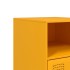 Mesita de noche acero amarillo mostaza 34,5x39x62