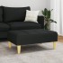 Reposapiés de tela negro 77x55x31