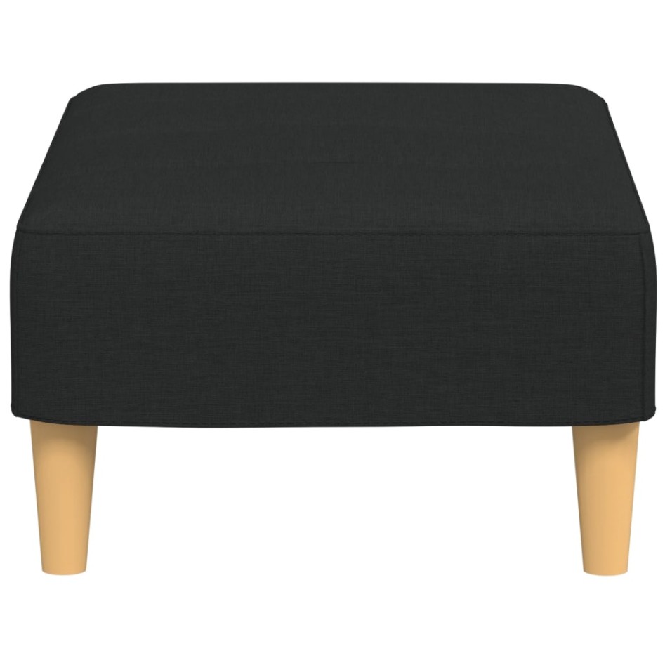 Reposapiés de tela negro 77x55x31