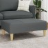 Reposapiés de tela gris oscuro 77x55x31