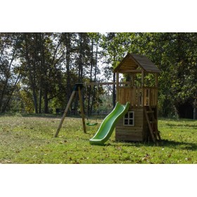 Tibidabo con Casita Parque Infantil + Columpio Doble