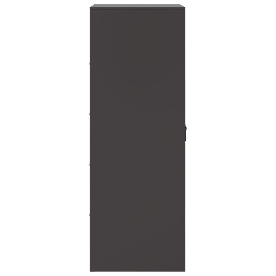 Aparador de acero negro 34,5x39x107