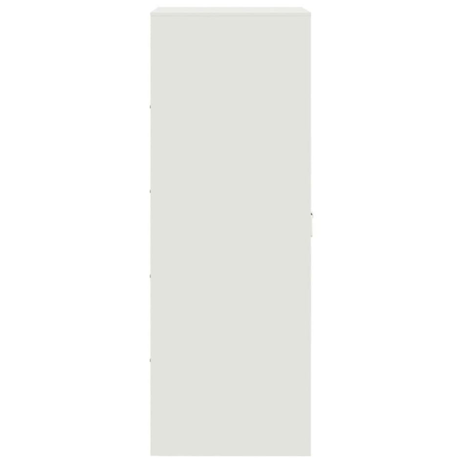 Aparador de acero blanco 34,5x39x107