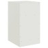 Mesitas de noche 2 unidades acero blanco 34,5x39x62