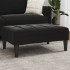 Reposapiés de terciopelo negro 77x55x31